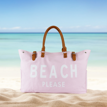 Load image into Gallery viewer, Baby Pink Beach Please Bag Unisex