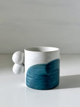 Load image into Gallery viewer, White Double Ball Handle Mug
