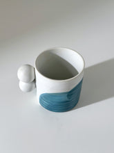Load image into Gallery viewer, White Double Ball Handle Mug
