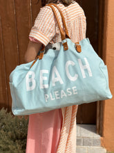Load image into Gallery viewer, Baby Blue Beach Please Bag Unisex