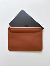 Load image into Gallery viewer, Sleek Leather 13 to 13.6 inch Macbook Pro & Air Sleeve