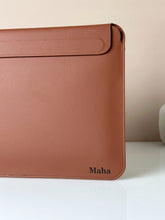 Load image into Gallery viewer, Sleek Leather 13 to 13.6 inch Macbook Pro & Air Sleeve