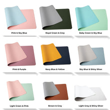 Load image into Gallery viewer, Leather Desk Pad with  Dual Sided Colors 70x35 CM