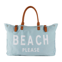 Load image into Gallery viewer, Baby Blue Beach Please Bag Unisex