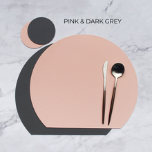 Load image into Gallery viewer, Double Colored Leather Placemat