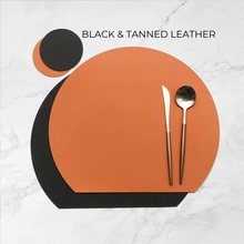 Load image into Gallery viewer, Double Colored Leather Placemat