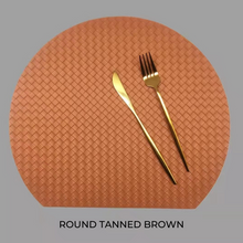 Load image into Gallery viewer, Woven Leather Placemat