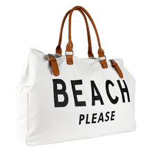 Load image into Gallery viewer, White Beach Please Bag Unisex