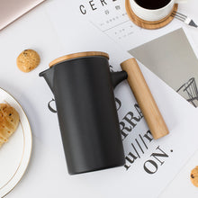 Load image into Gallery viewer, Black Matte Ceramic French Press

