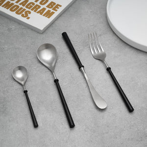 Portuguese Black & Silver Cutlery Set