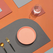 Load image into Gallery viewer, Drop Shaped Leather Placemat