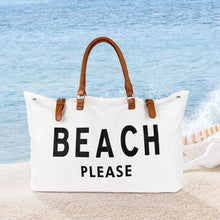 Load image into Gallery viewer, White Beach Please Bag Unisex