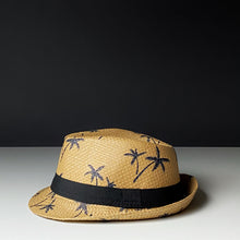 Load image into Gallery viewer, Panama Palm Brown Beach Hat