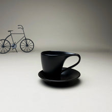 Load image into Gallery viewer, Black Minimalist Turkish Coffee Espresso Cup