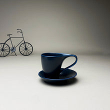 Load image into Gallery viewer, Blue Minimalist Turkish Coffee Espresso Cup