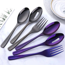 Load image into Gallery viewer, Large Serving Spoons & Fork