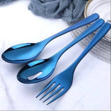 Load image into Gallery viewer, Large Serving Spoons & Fork