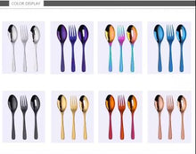 Load image into Gallery viewer, Large Serving Spoons & Fork