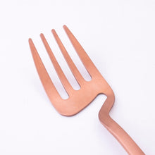 Load image into Gallery viewer, Rose Gold Matte Germanic Cutlery Set
