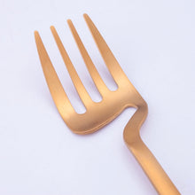 Load image into Gallery viewer, Gold Matte Germanic Cutlery Set