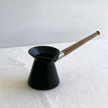Load image into Gallery viewer, Black Matte Ceramic Kanaka with Wooden Handle
