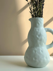Jug Shaped White Vase