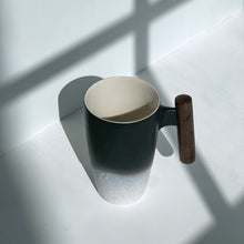 Load image into Gallery viewer, The Japanese Tall Black &amp; White Mug with Infuser
