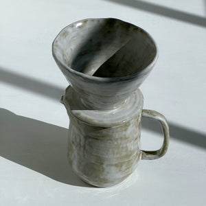 Stone Shaped Coffee Filter Pot with Mug