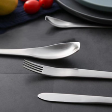 Load image into Gallery viewer, Japanese Style Silver Matte Cutlery Set