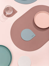 Load image into Gallery viewer, Drop Shaped Leather Placemat