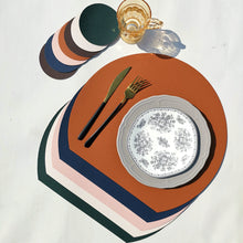 Load image into Gallery viewer, Double Colored Leather Placemat