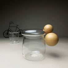 Load image into Gallery viewer, Ball Handle Glass Mug with Tea Infuser and Lid