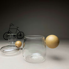Load image into Gallery viewer, Ball Handle Glass Mug with Tea Infuser and Lid