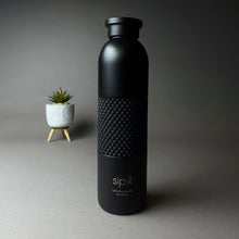 Load image into Gallery viewer, Sip it Black Matte Thermal Bottle 500ML