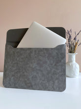 Load image into Gallery viewer, Leather 13 to 14 inch Macbook Pro & Air Sleeve