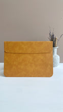 Load image into Gallery viewer, Leather 13 to 14 inch Macbook Pro & Air Sleeve
