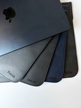 Load image into Gallery viewer, Leather 13 to 14 inch Macbook Pro & Air Sleeve