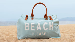 Baby Blue Beach Please Bag Unisex