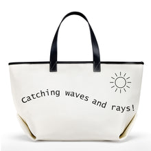 Load image into Gallery viewer, &quot;Catching Waves&quot; Beach Bag
