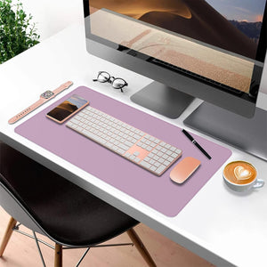 Leather Desk Pad with  Dual Sided Colors 70x35 CM