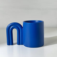 Load image into Gallery viewer, Blue Arch Handle Mug
