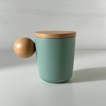 Load image into Gallery viewer, Tiffany Blue Ball Handle Ceramic Mug
