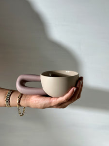 Purple Long Handle Mug