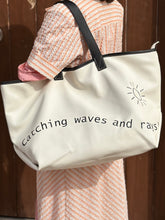 Load image into Gallery viewer, &quot;Catching Waves&quot; Beach Bag
