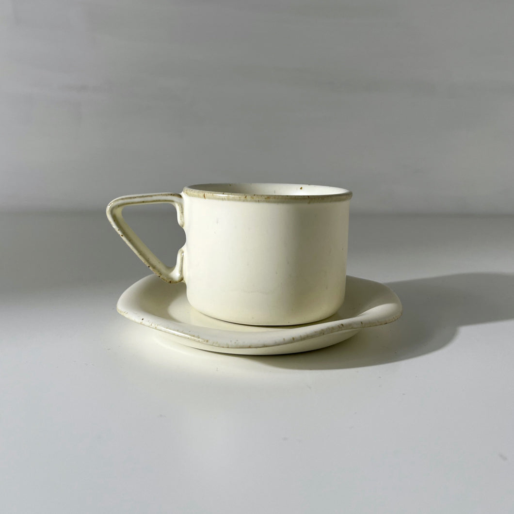 Vintage Off White Turkish Coffee Cup
