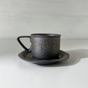 Vintage Grey Turkish Coffee Cup