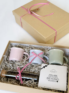 Pinkish Mini Mugs Gift