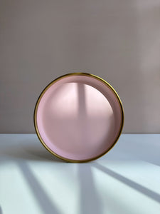 Dessert Light Pink and Golden Rim Plate