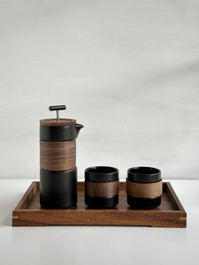 Bamboo Wood French Press & Cups set