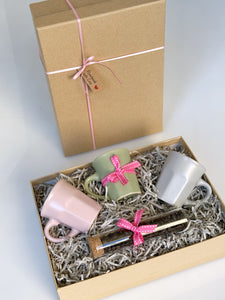 Pinkish Mini Mugs Gift